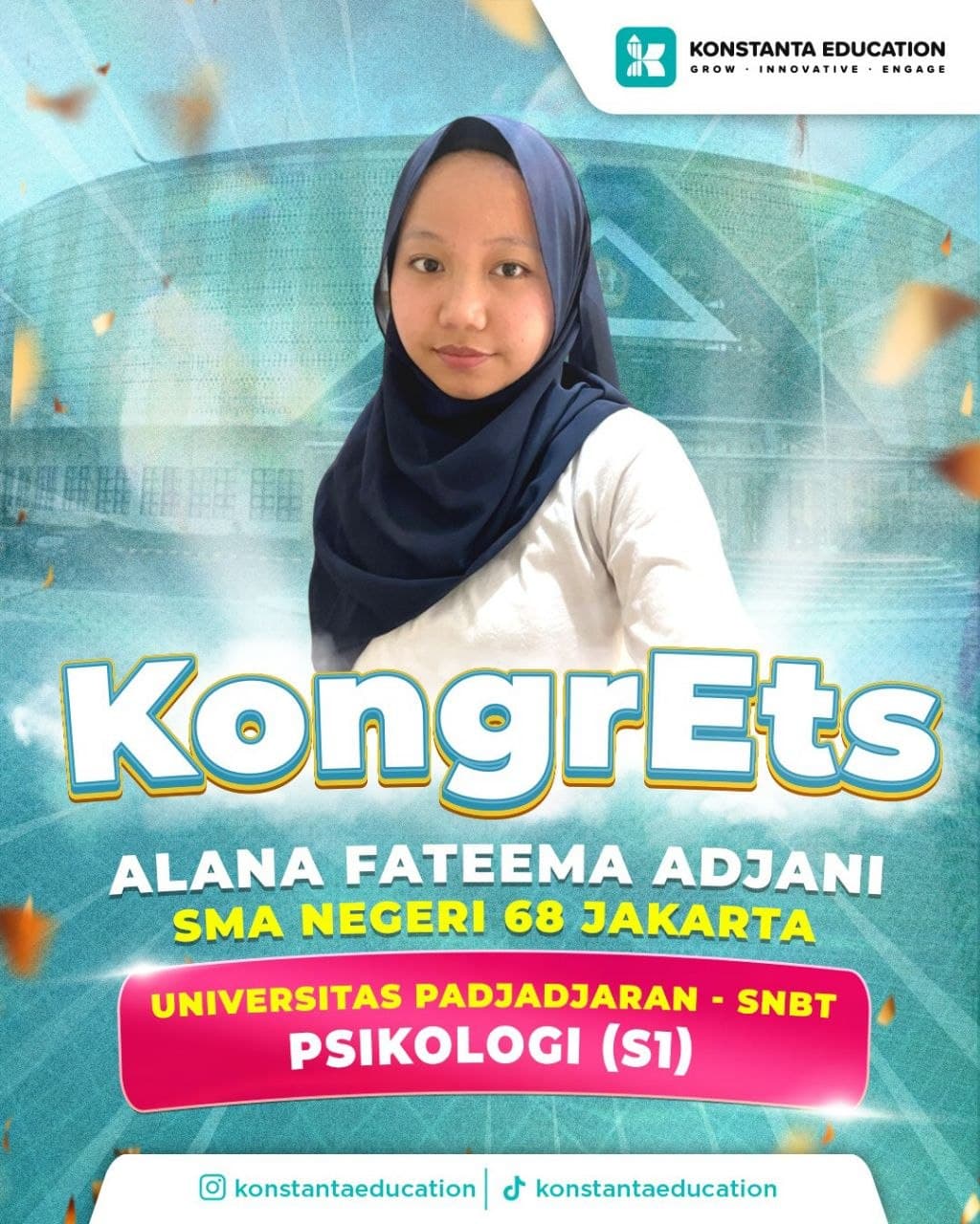 Poster achievement Alana Fateema Adjani