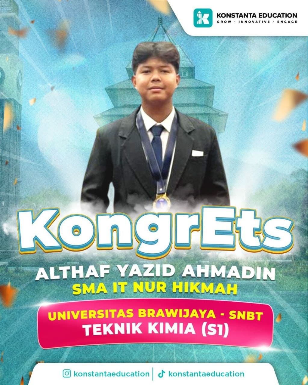 Poster achievement Althaaf Yazid Ahmadin