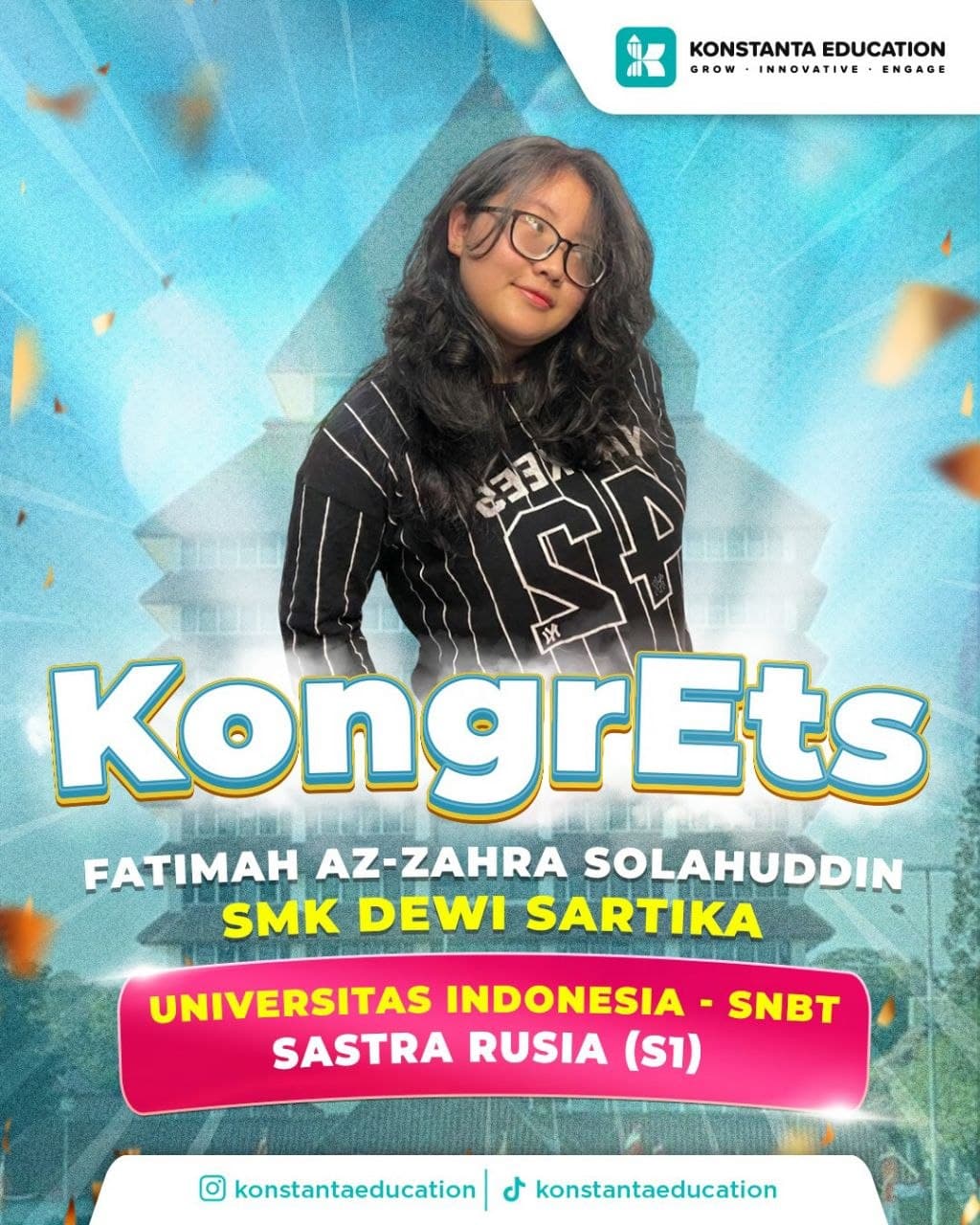 Poster achievement Fatimah Az-Zahra Solahuddin