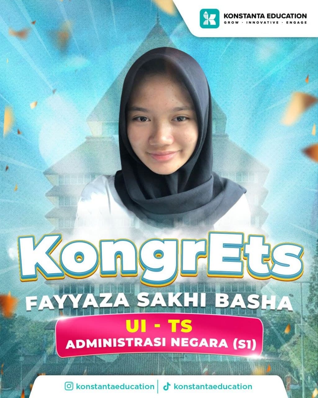 Poster achievement Fayyaza Sakhi Basha