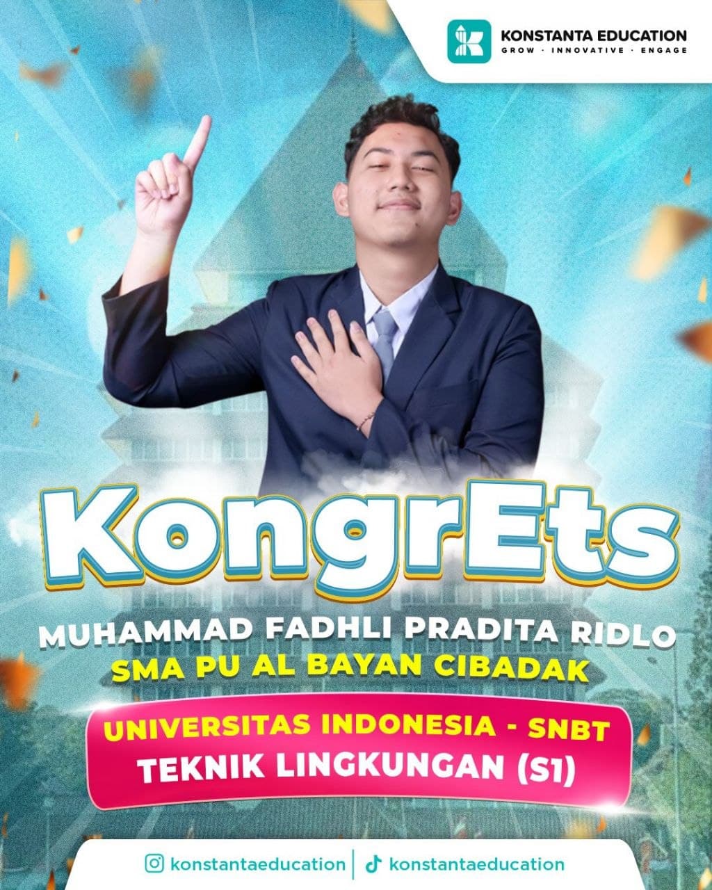 Poster achievement Muhammad Fadhli Pradita Ridlo