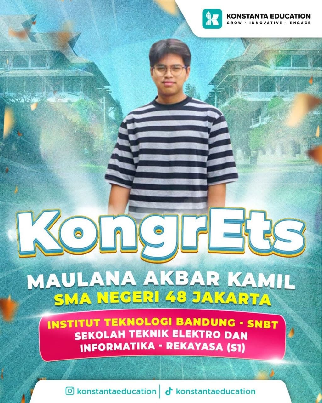 Poster achievement Maulana Akbar Kamil