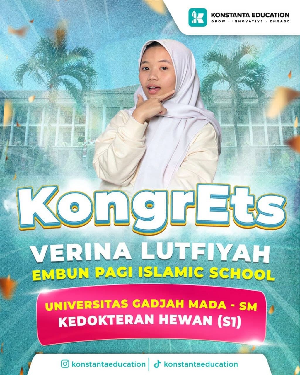 Poster achievement Verina Lutfiyah